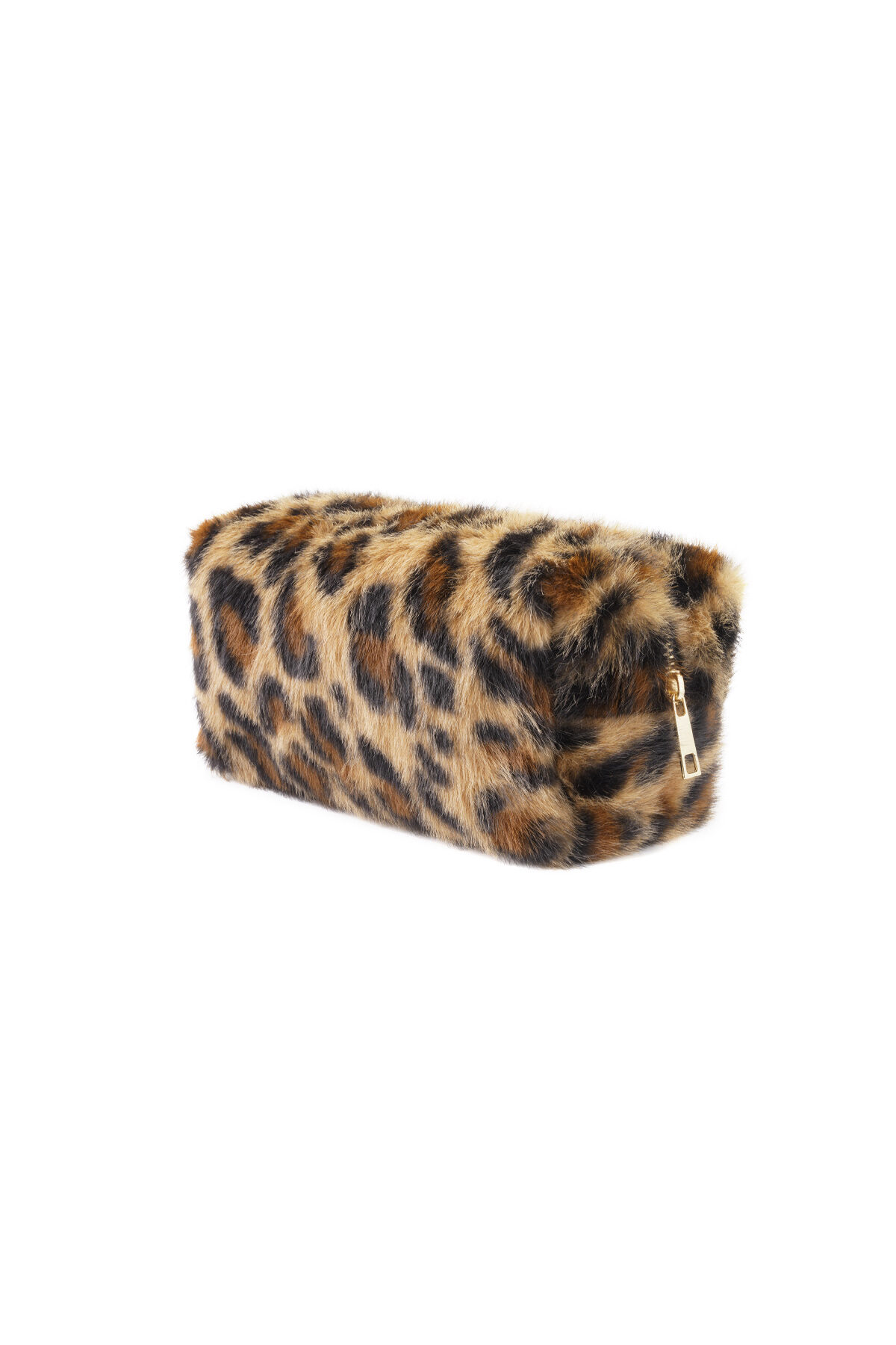 Bolsa de maquillaje suave con estampado de leopardo Imagen4