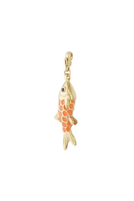 Schmuckanhänger aus Edelstahl, Fischmotiv, schlichte und lässige Serie, Damenschmuck