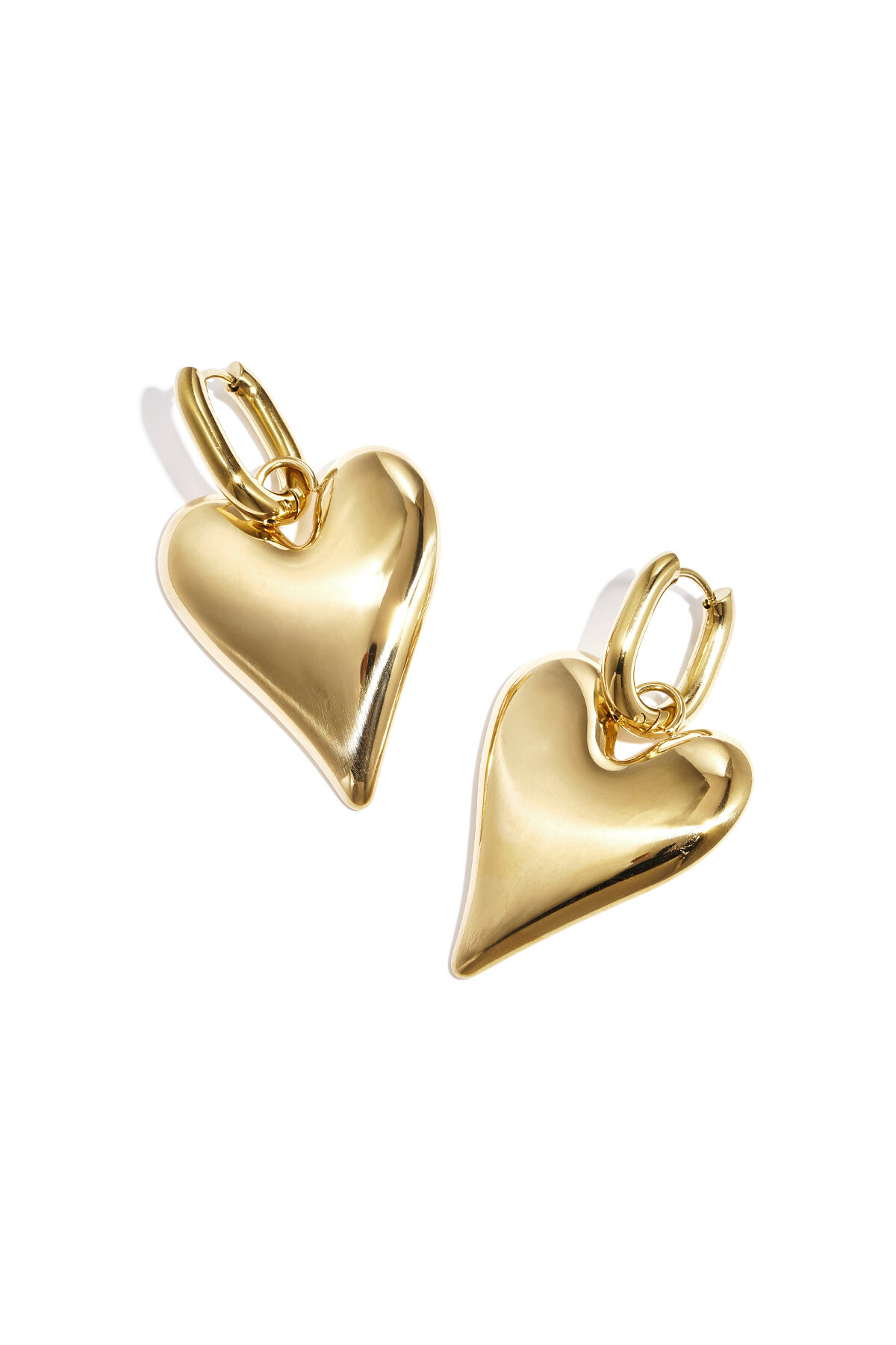 Stainless Steel Drop Earrings Heart Casual Daily Simple Series Women's jewelry 