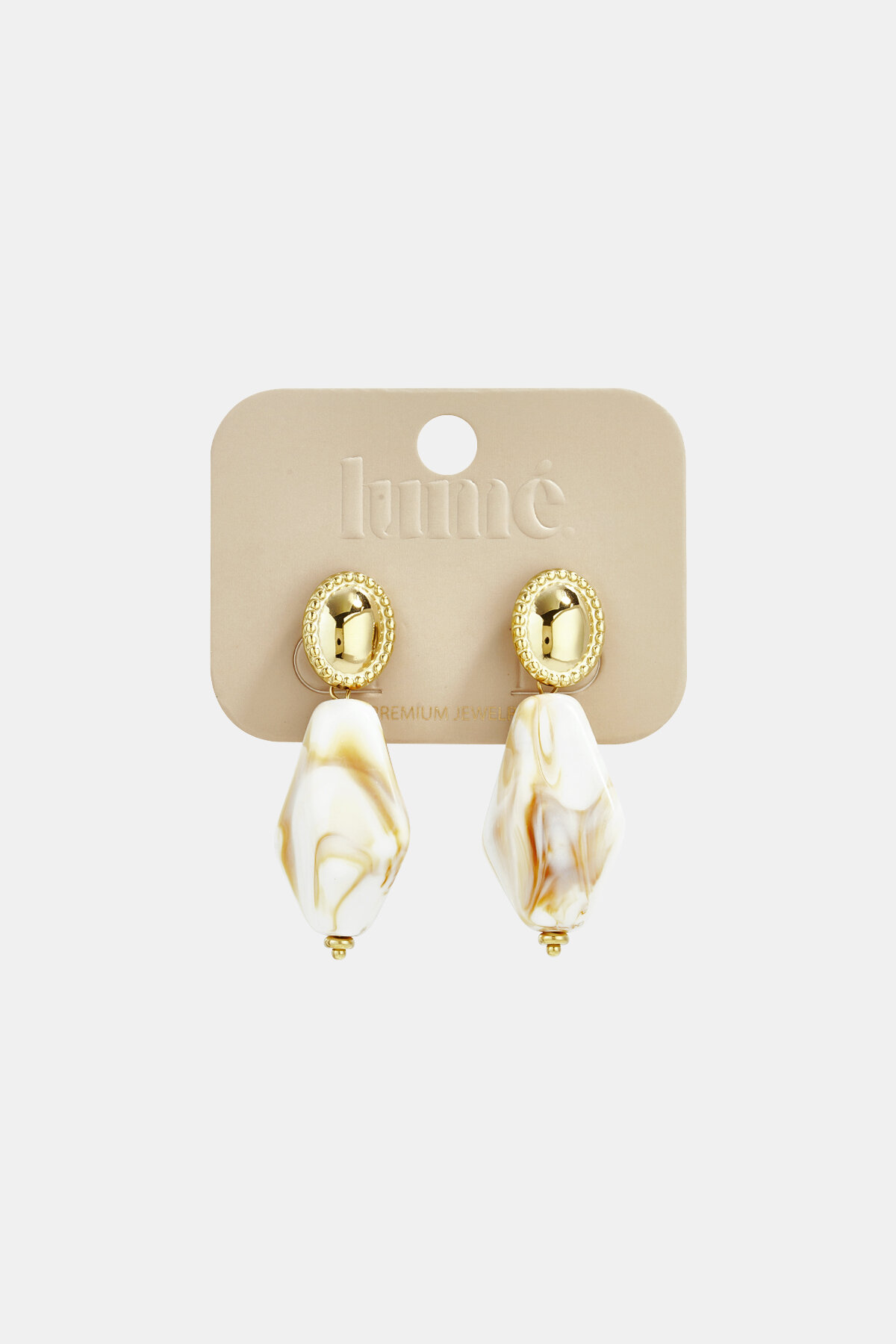 Earrings with natural stone look h5 Picture4