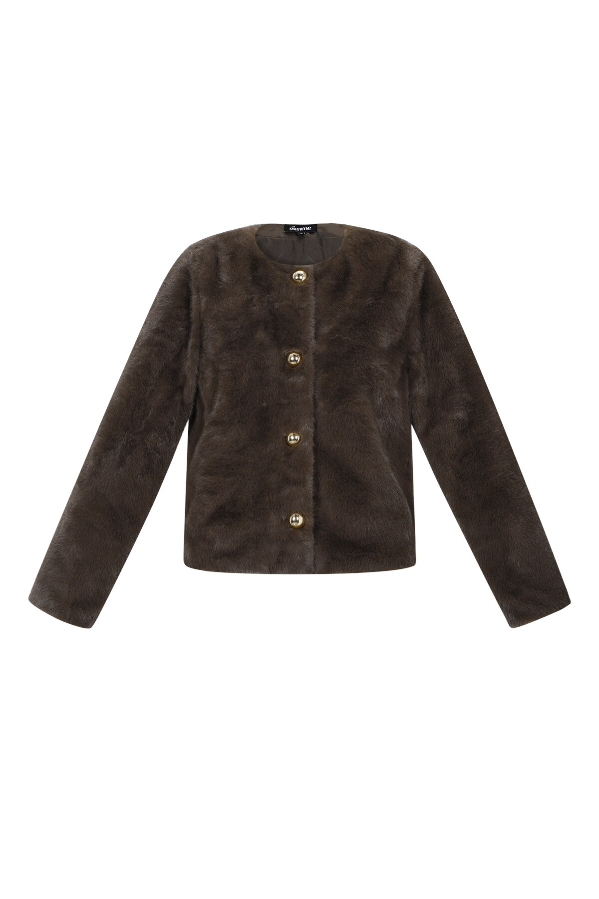 Woven Polyester Fiber Women's Jacket Elegant Solid Color Fall/Winter h5