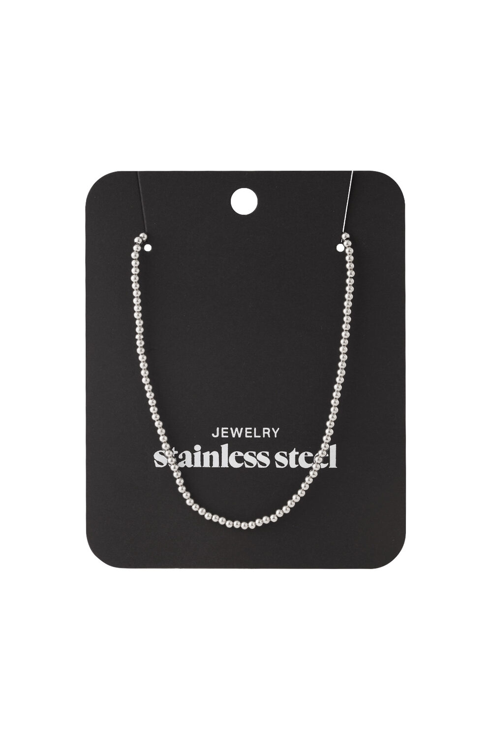 Solid bead necklace-2.5mm h5Picture4