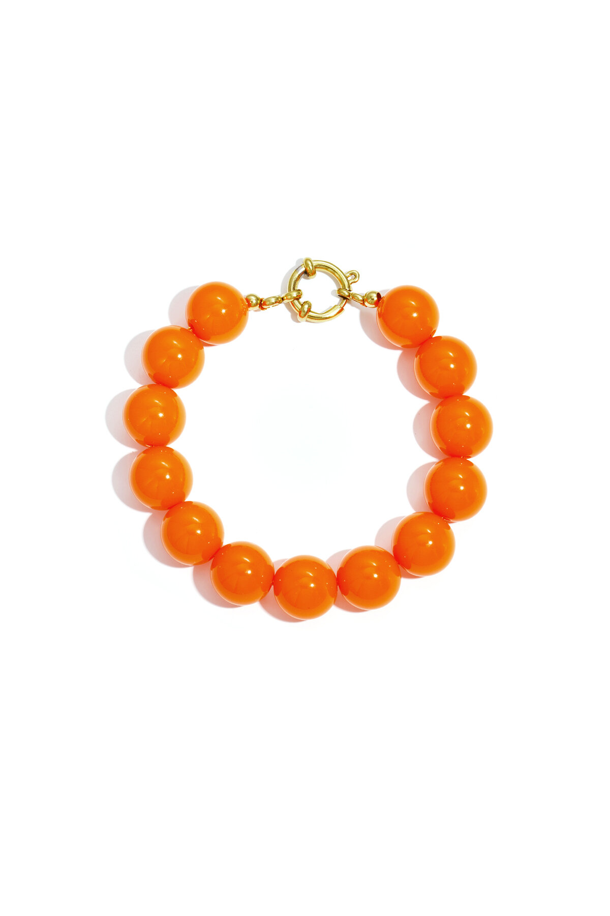 Bracelet with large beads and front closure 2