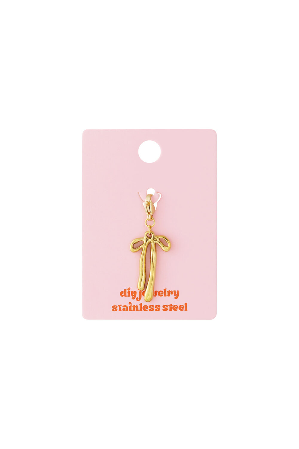 Stainless Steel Jewelry Charms Twist Casual Daily Simple Series Women's jewelry h5Picture4