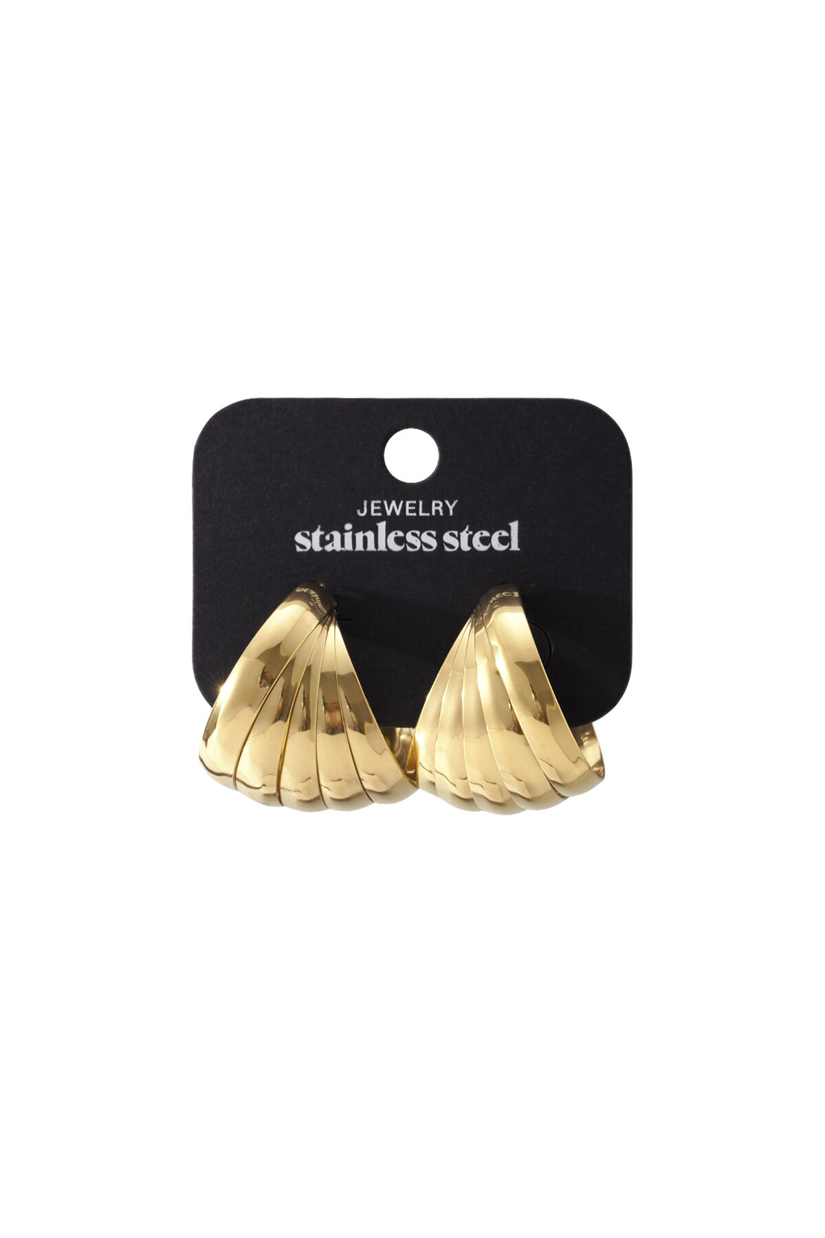 Stainless Steel Stud Earrings Geometric Casual Daily Simple Series Women's jewelry h5 Picture4