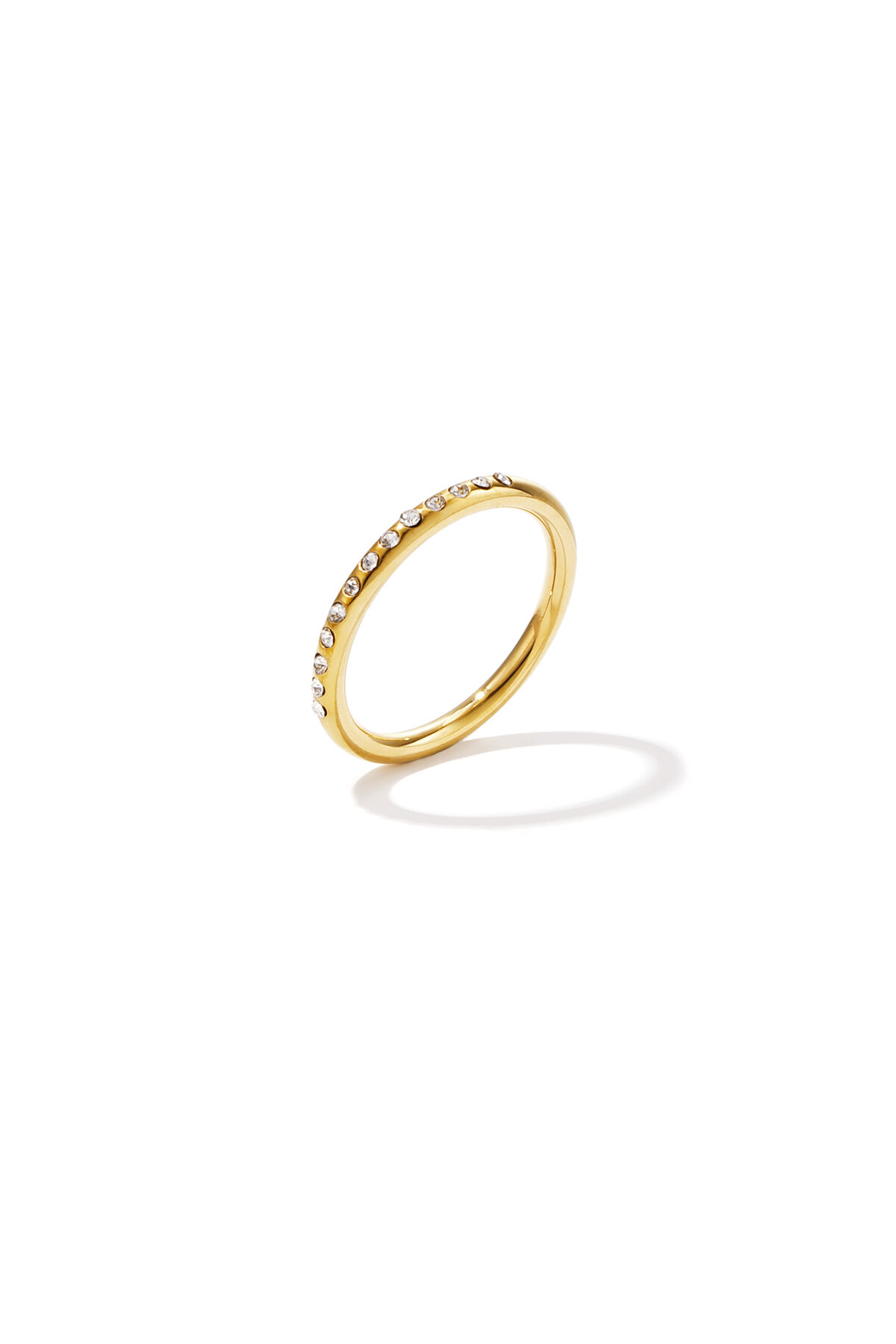 Minimalist ring with stones 
