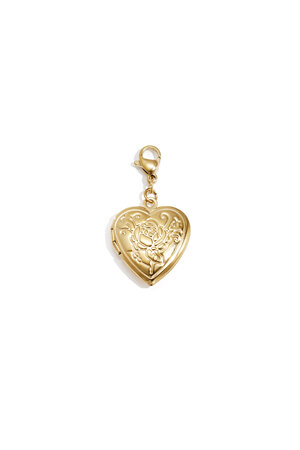 Jewelry charm heart pendant photo rose DIY h5