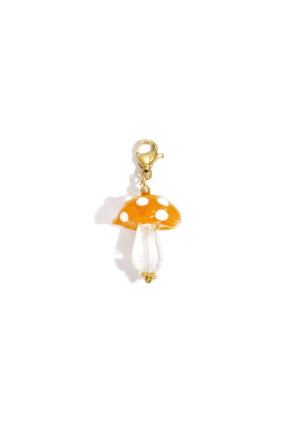 Jewelry charm mushroom orange DIY h5 
