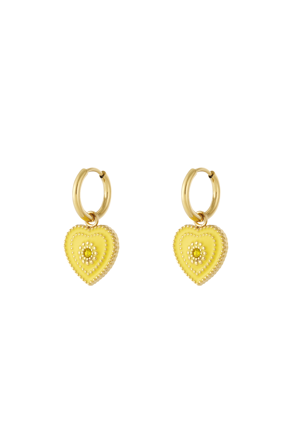 Orecchini con ciondolo a forma di cuore 2
