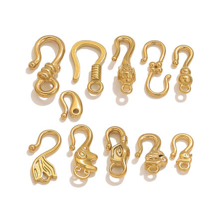 1 Stück individuell gestaltbare, wasserdichte Schmuckverschlüsse aus Edelstahl in Tierform