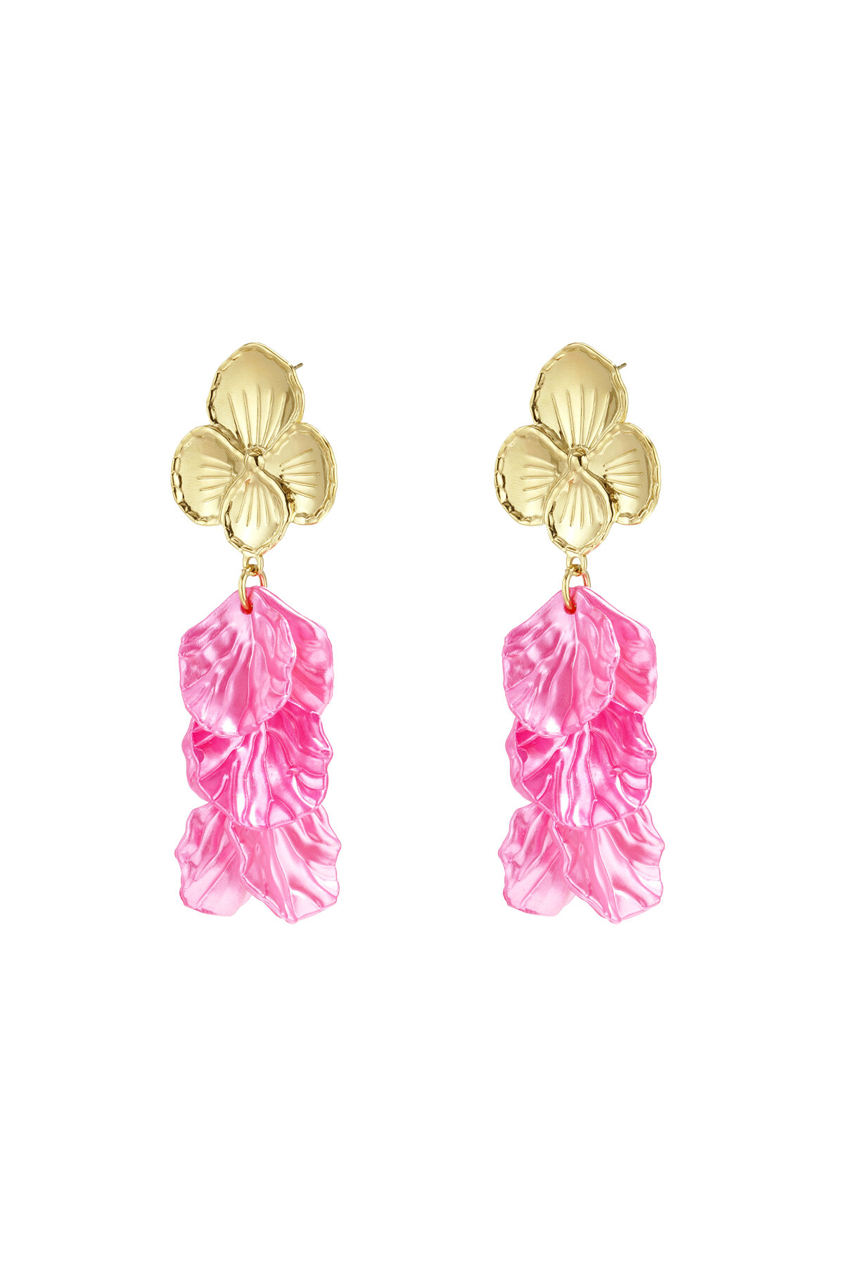 Flower earrings with mother of pearl 2