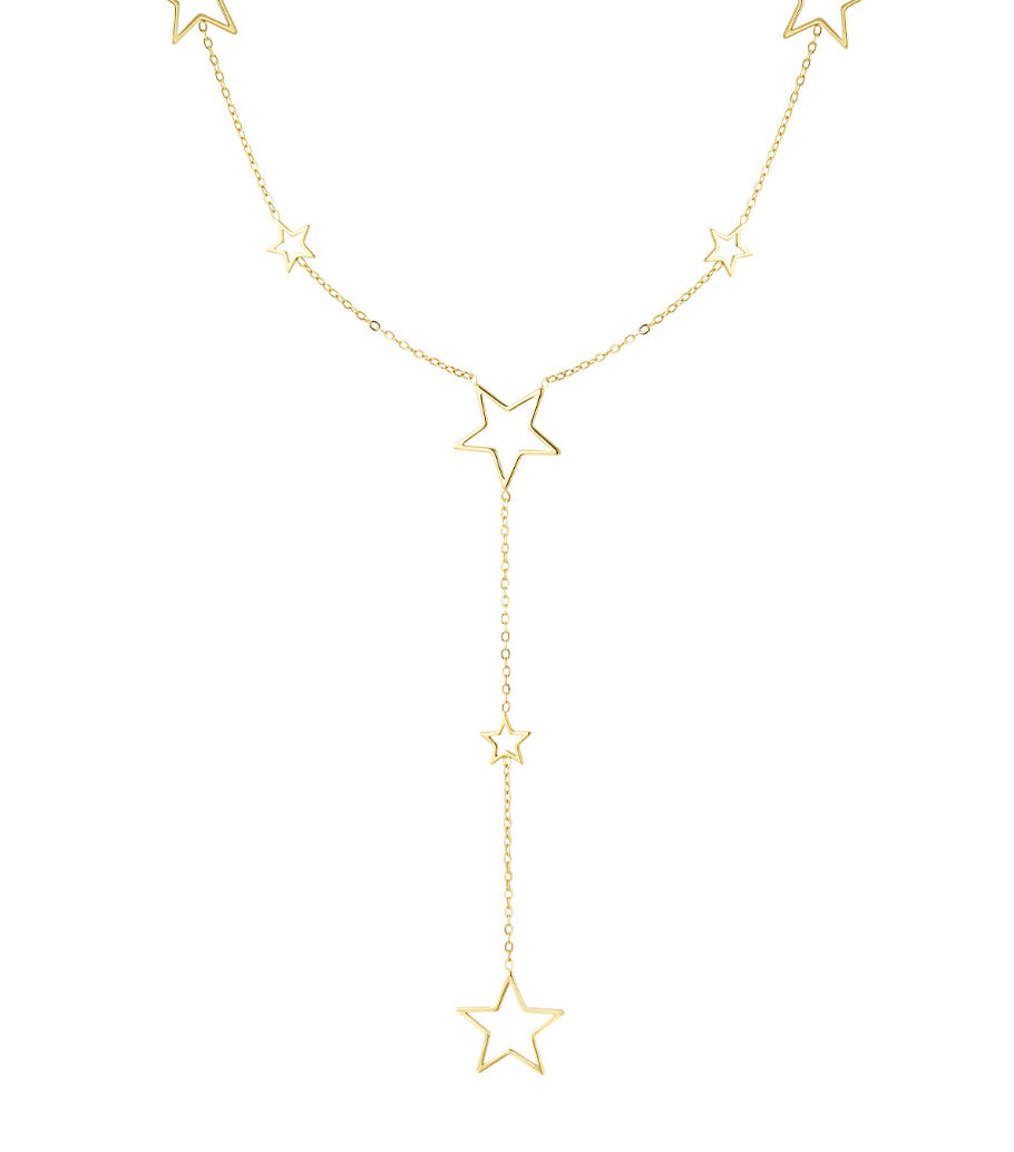 sautoir avec différentes breloques étoiles - doré h5