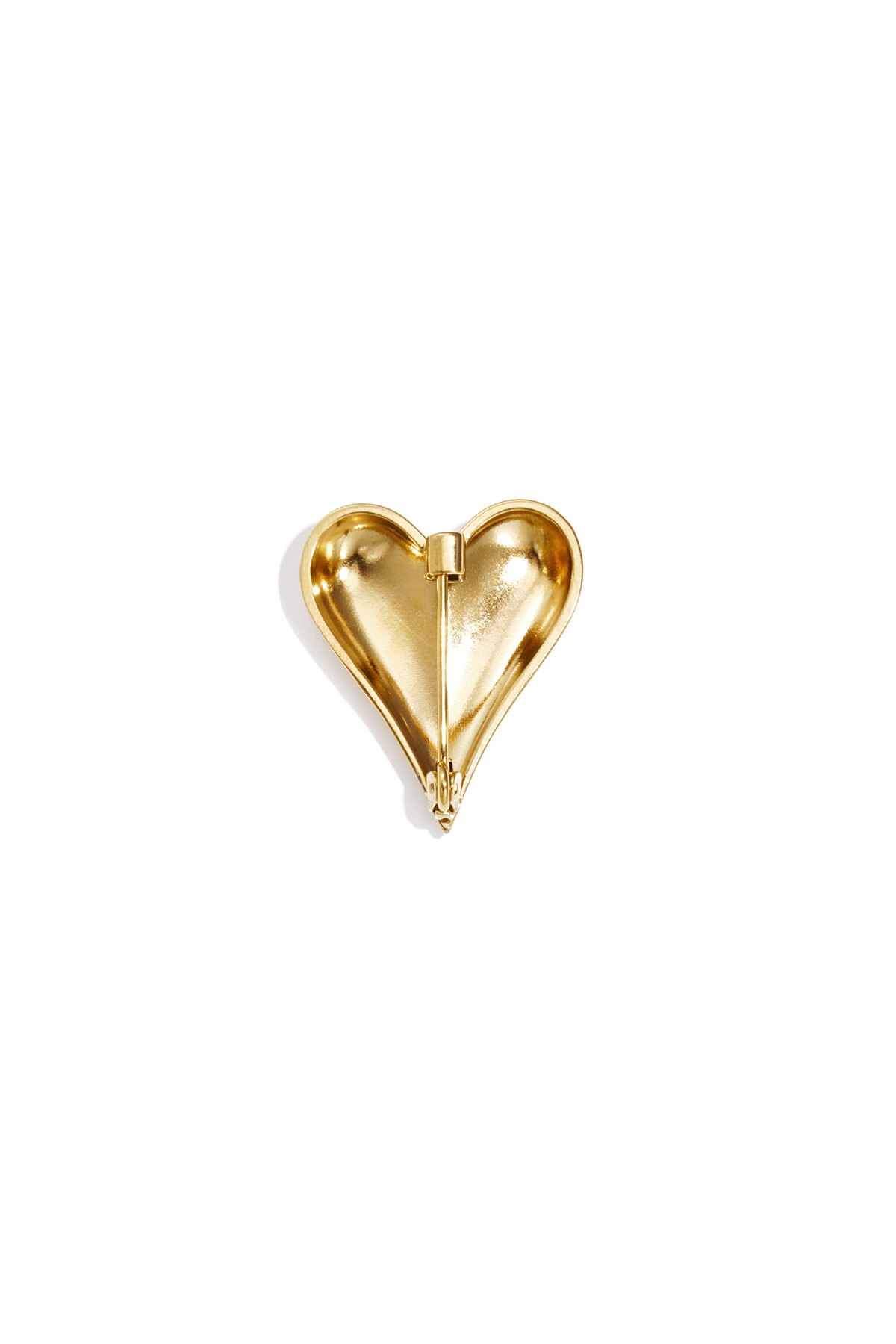 Heart-shaped brooch with stones Picture2