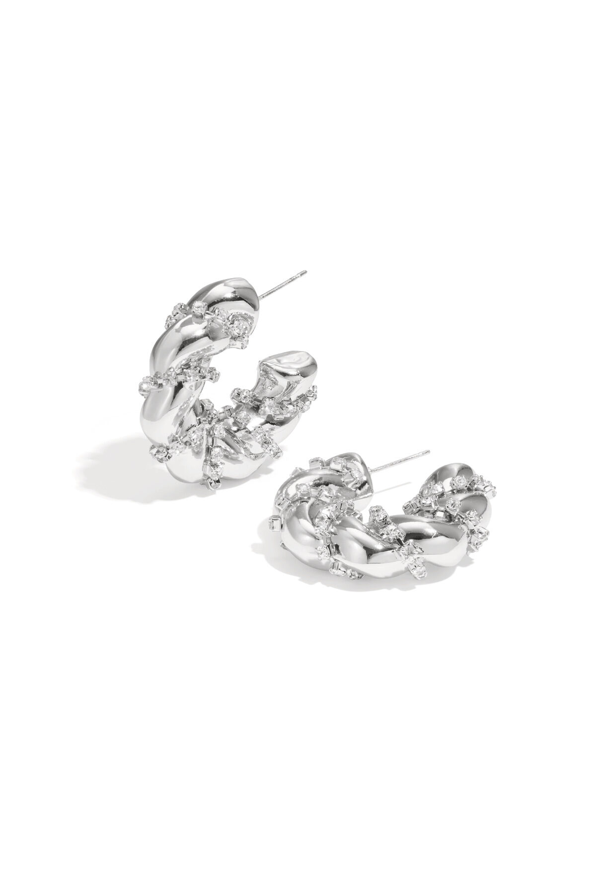 Eisen Creolen Kreis Elegante Weihnachten Luxuriöse Serie Damen Schmuck h5 Bild5