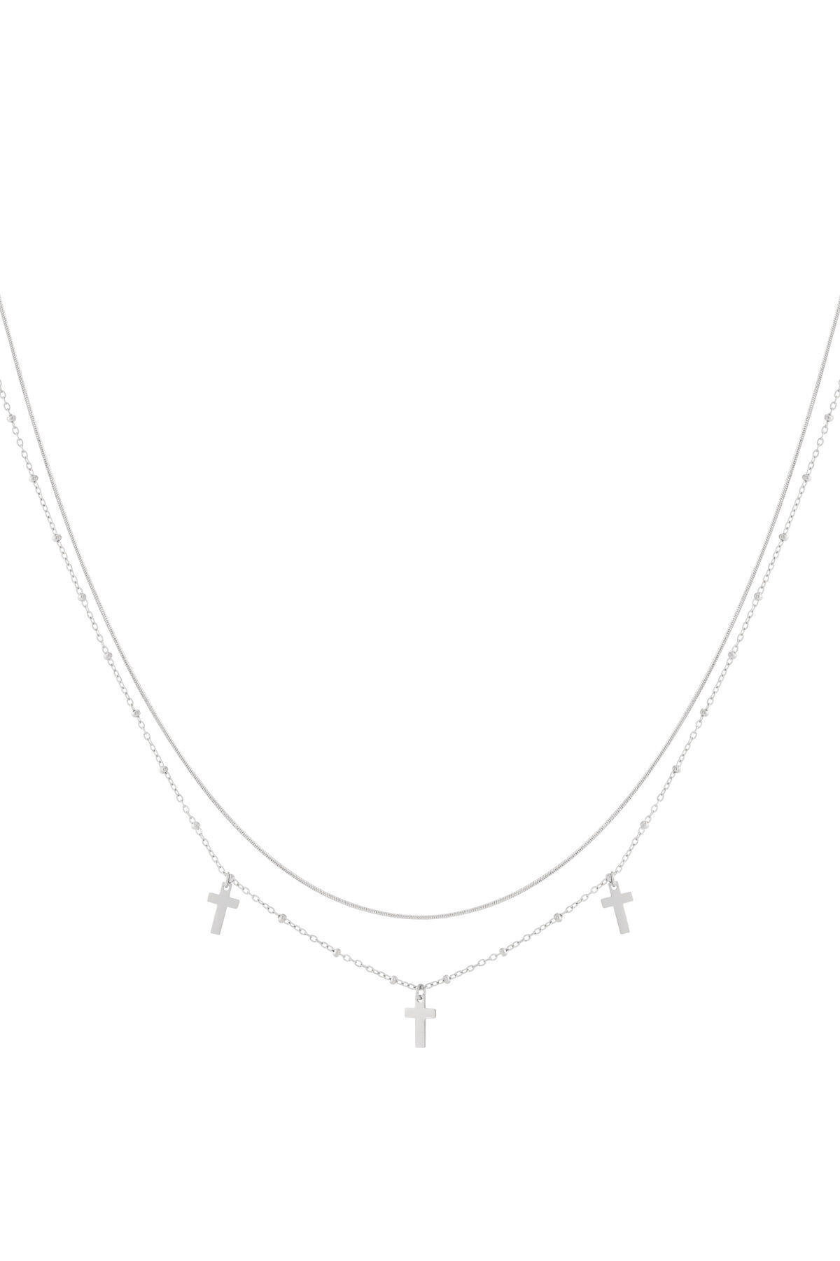 Layered Necklaces Cross Casual Daily Simple Series Women's jewelry h5 Picture3