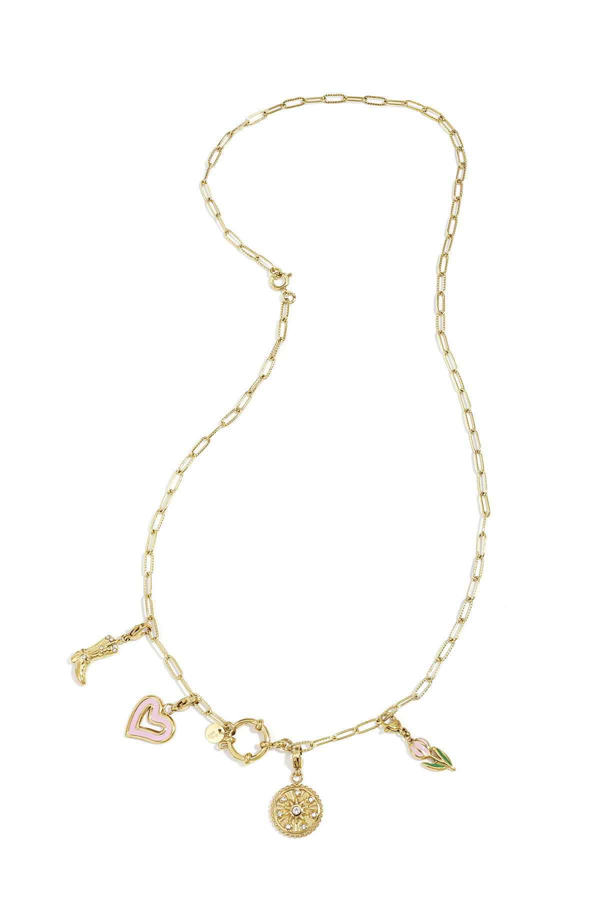 2-in-1 necklace and bracelet with oval links Picture4