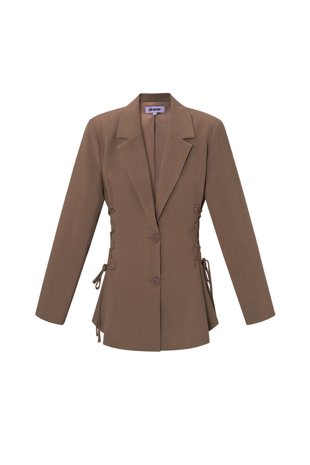 Woven Polyester Fiber Women's Suit Set Elegant Tie-up h5