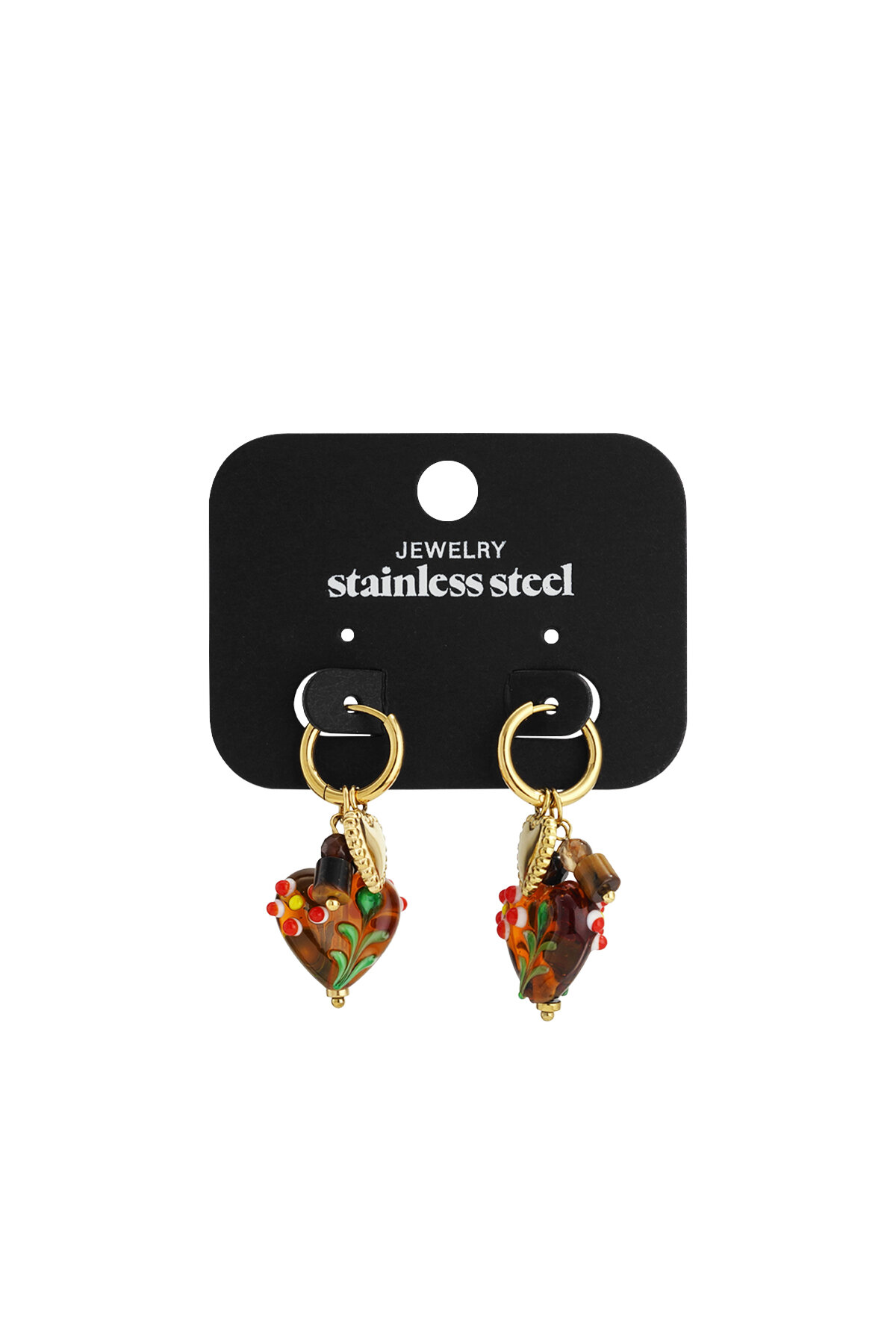 Stainless Steel Drop Earrings Heart Casual Daily Simple Series Women's jewelry Picture7