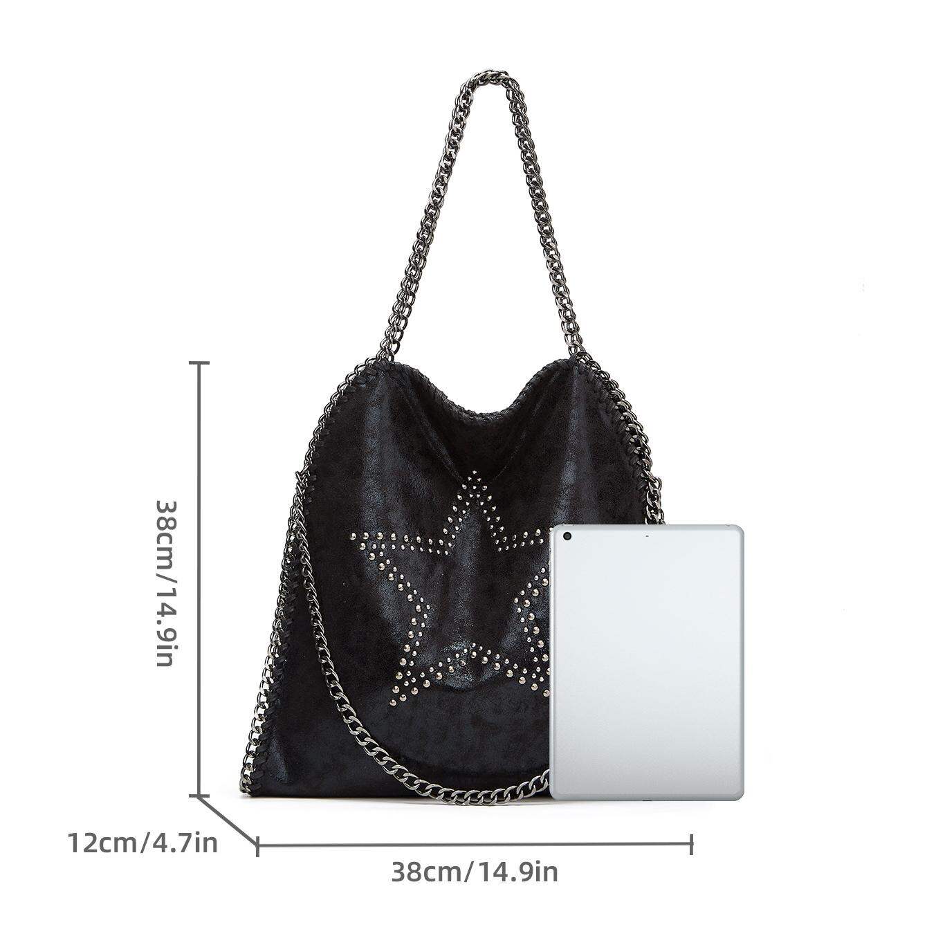 1 Piece Modern Rivet Star PU Women's Tote Bags h5 Picture2