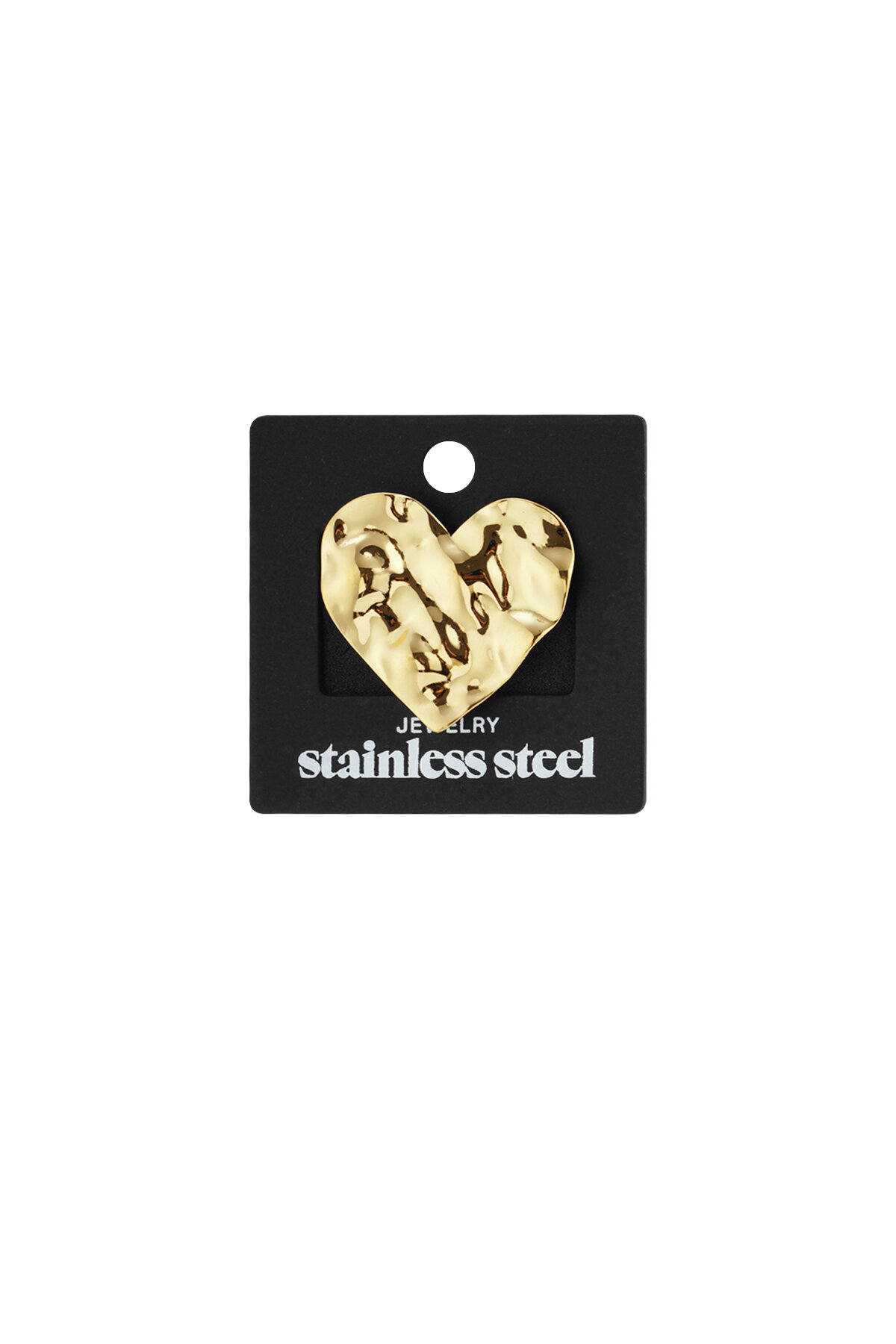 Large heart statement texture ring h5 Picture6