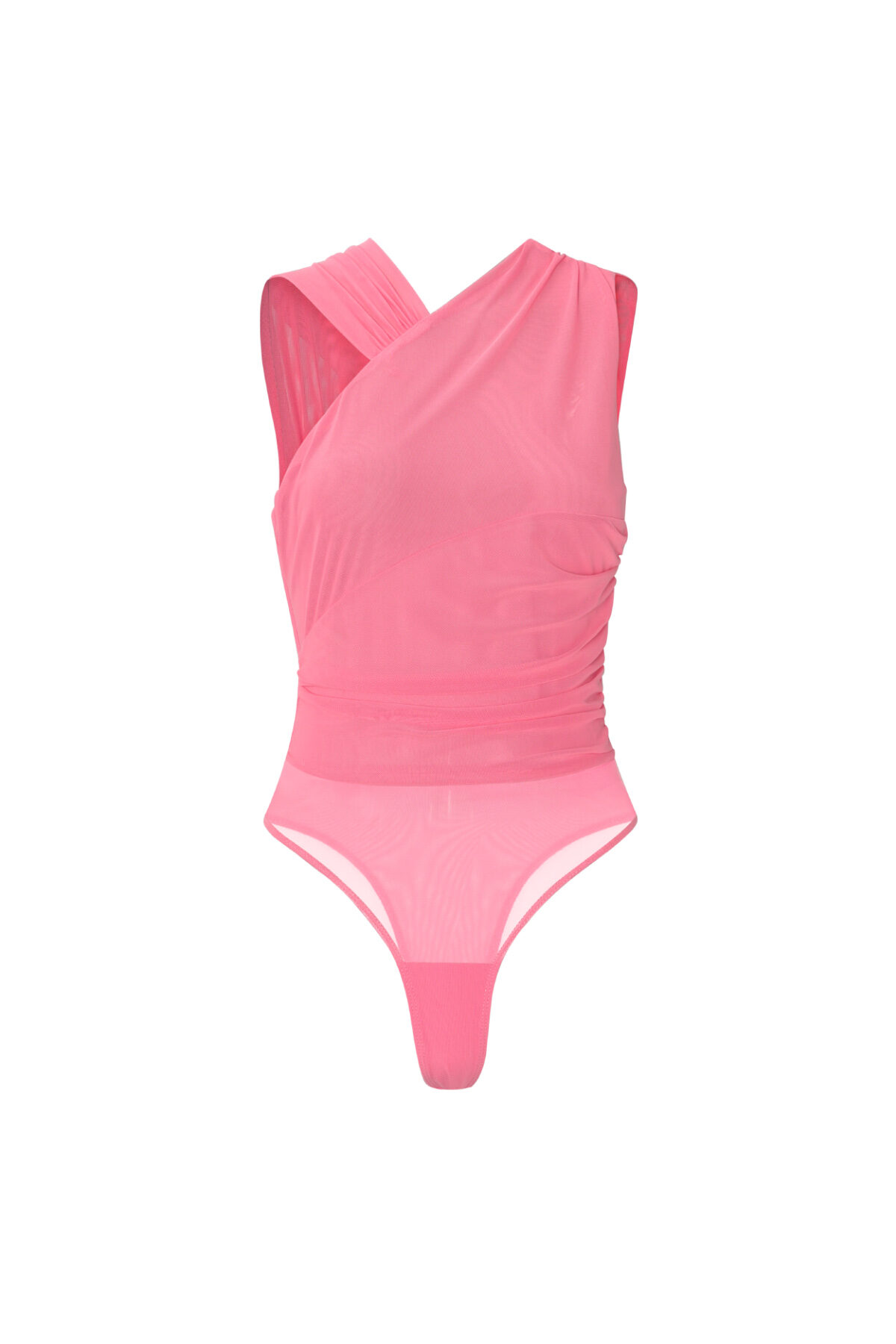 Spandex Formkörper-Bodysuit Ein-Schulter-Design Kontur-Fit 2