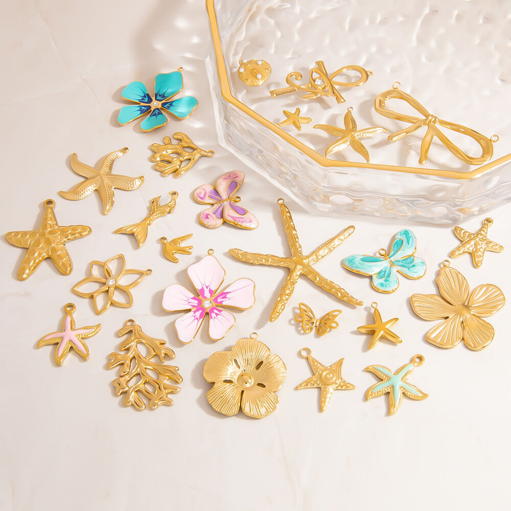 style oceanic stainless steel gold color pendants Picture4