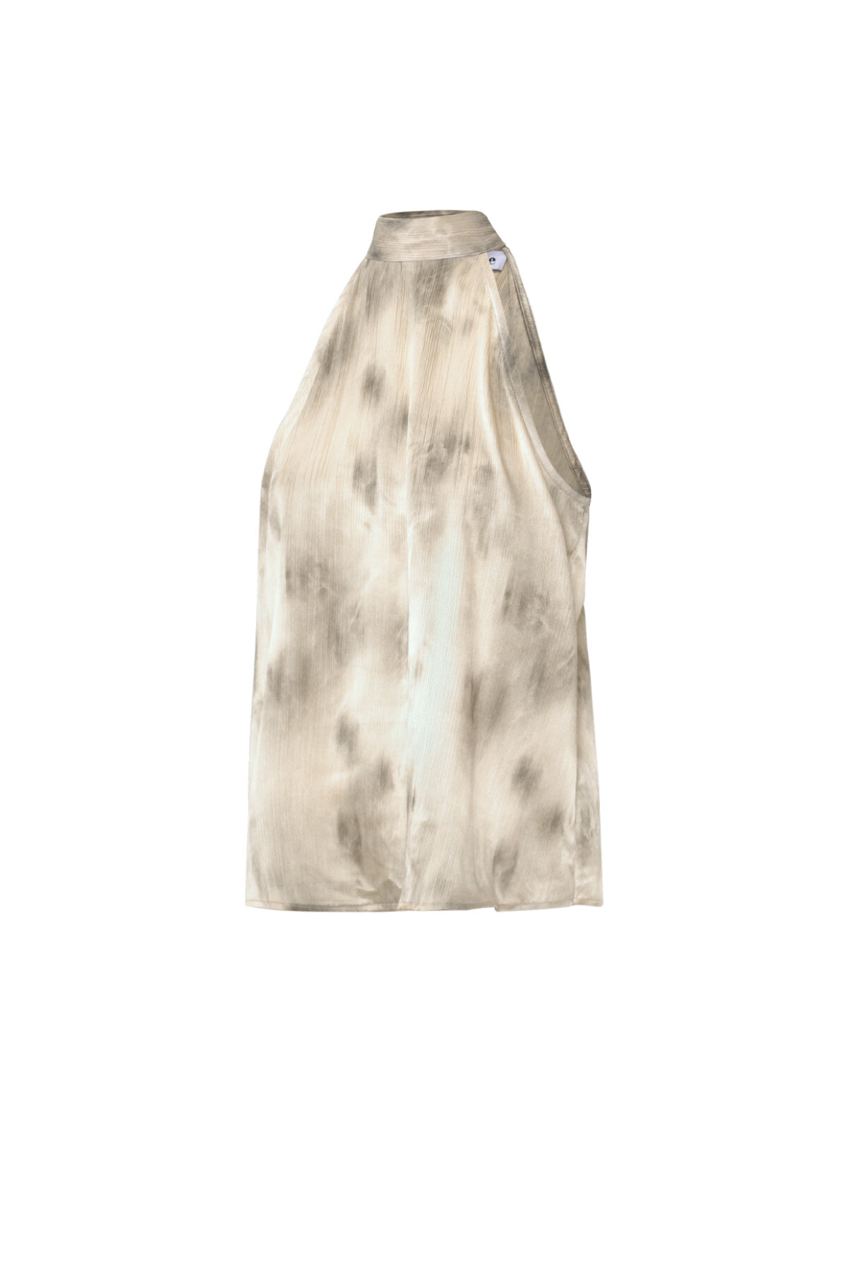 Gewebte Polyester Damen Oberteil Ohne Ärmel Elegant Tie-dye Bild2