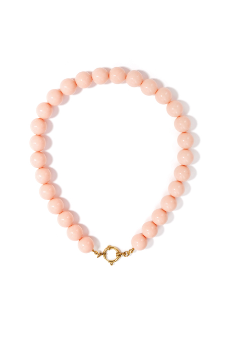 Collar Con Cuentas Grandes Y Cierre Frontal.-15Mm