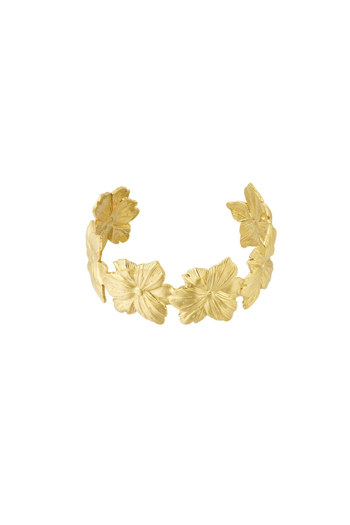 Floral vibe cuff bracelet