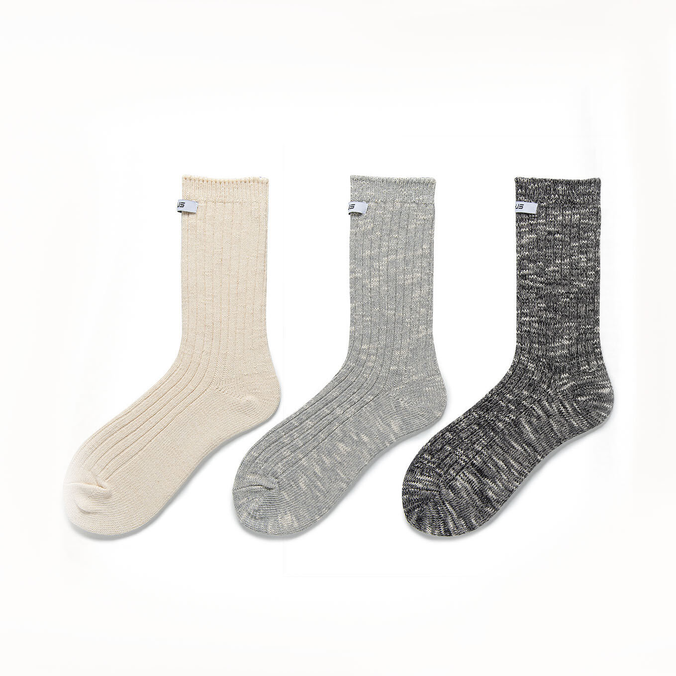 1 Pair Of Retro Color Blocking Cotton Women's Mid Calf Socks 2