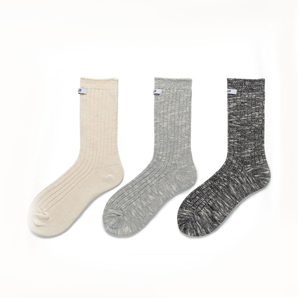 1 Pair Of Retro Color Blocking Cotton Women's Mid Calf Socks Picture2
