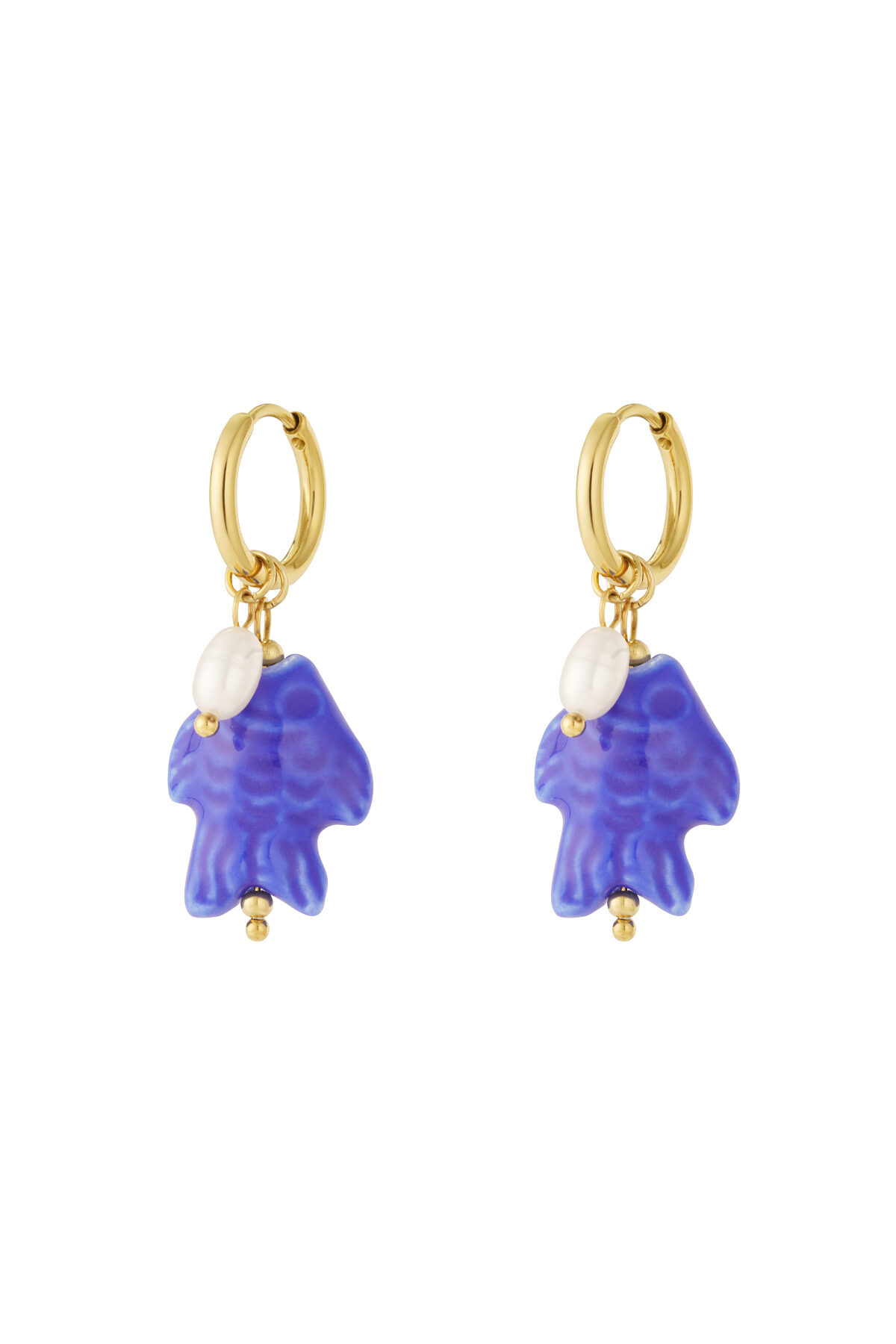 Pearl fish Earrings h5 Picture3