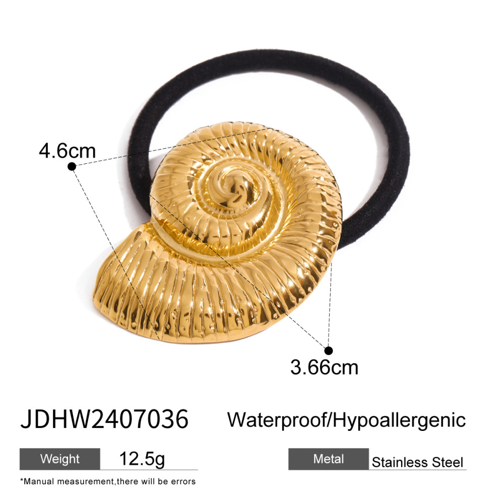 1 Piece Shell Shape Stainless Steel Hair Ties h5Picture6