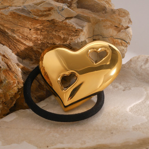 1 Piece Heart Stainless Steel Hair Tie h5 Picture3