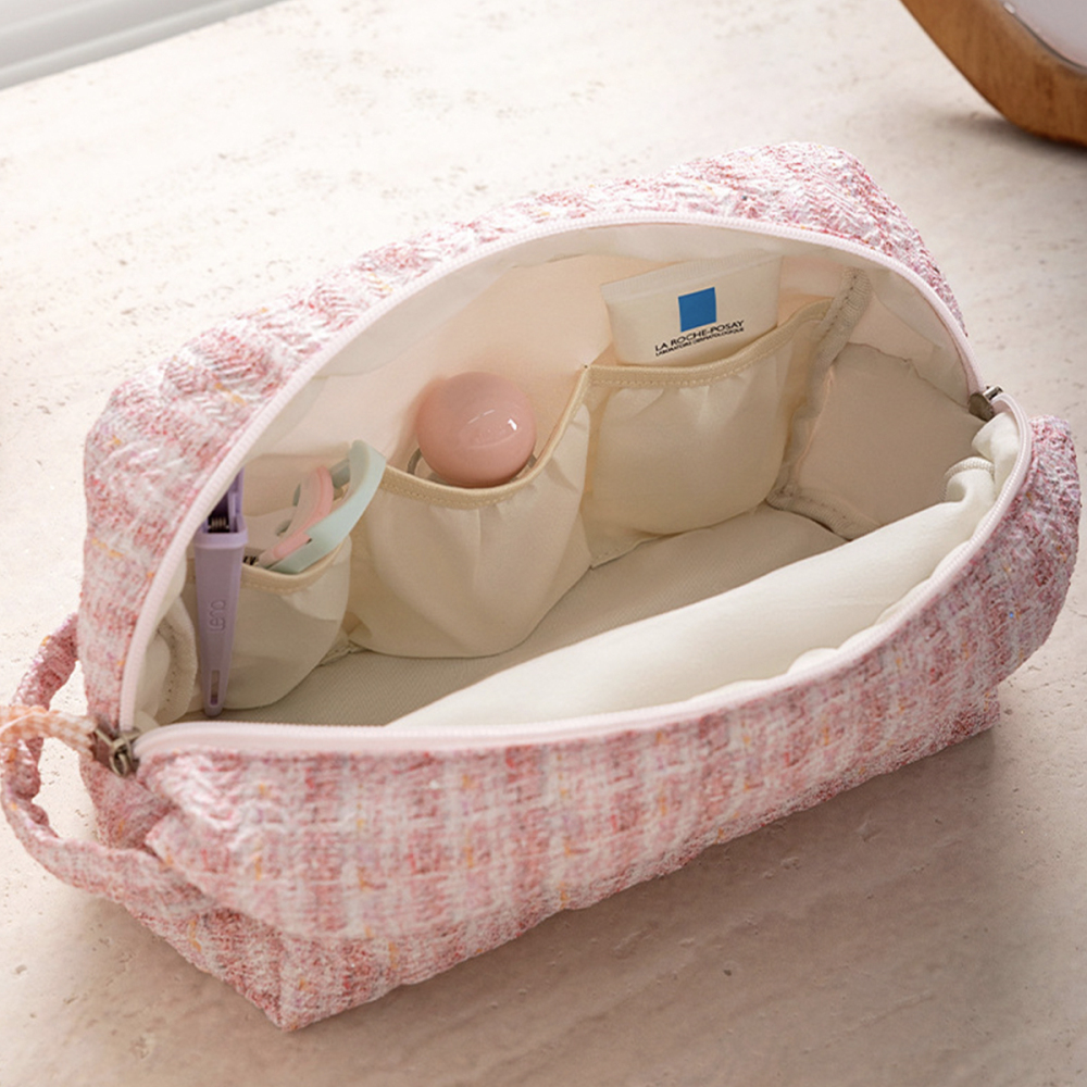 1 Par De Bolsos De Poliéster Con Diseño De Patchwork Para Mujer, Serie Sencilla Imagen5