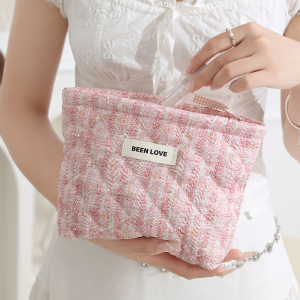 1 Par De Bolsos De Poliéster Con Diseño De Patchwork Para Mujer, Serie Sencilla h5 Imagen3