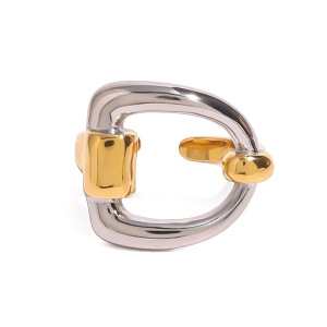 1 Piece Stainless Steel Waterproof Mixed Color Minimalist Ring h5 Picture4