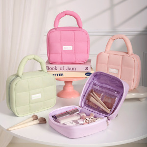 1 Par De Bolsos De Mujer De Tela Geométrica Dulce De Serie Simple h5 Imagen3