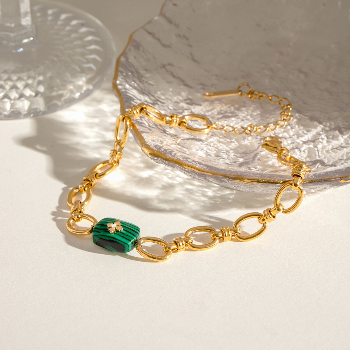 1 stuk etnische serie elegante geometrische roestvrij staal  vergulde dames bedelarmbanden h5 