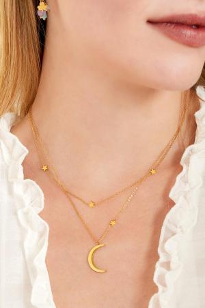 Double Necklace Moon And Stars h5 Picture4
