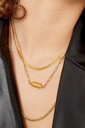 Necklace Moon Stars Pendant Gold h5