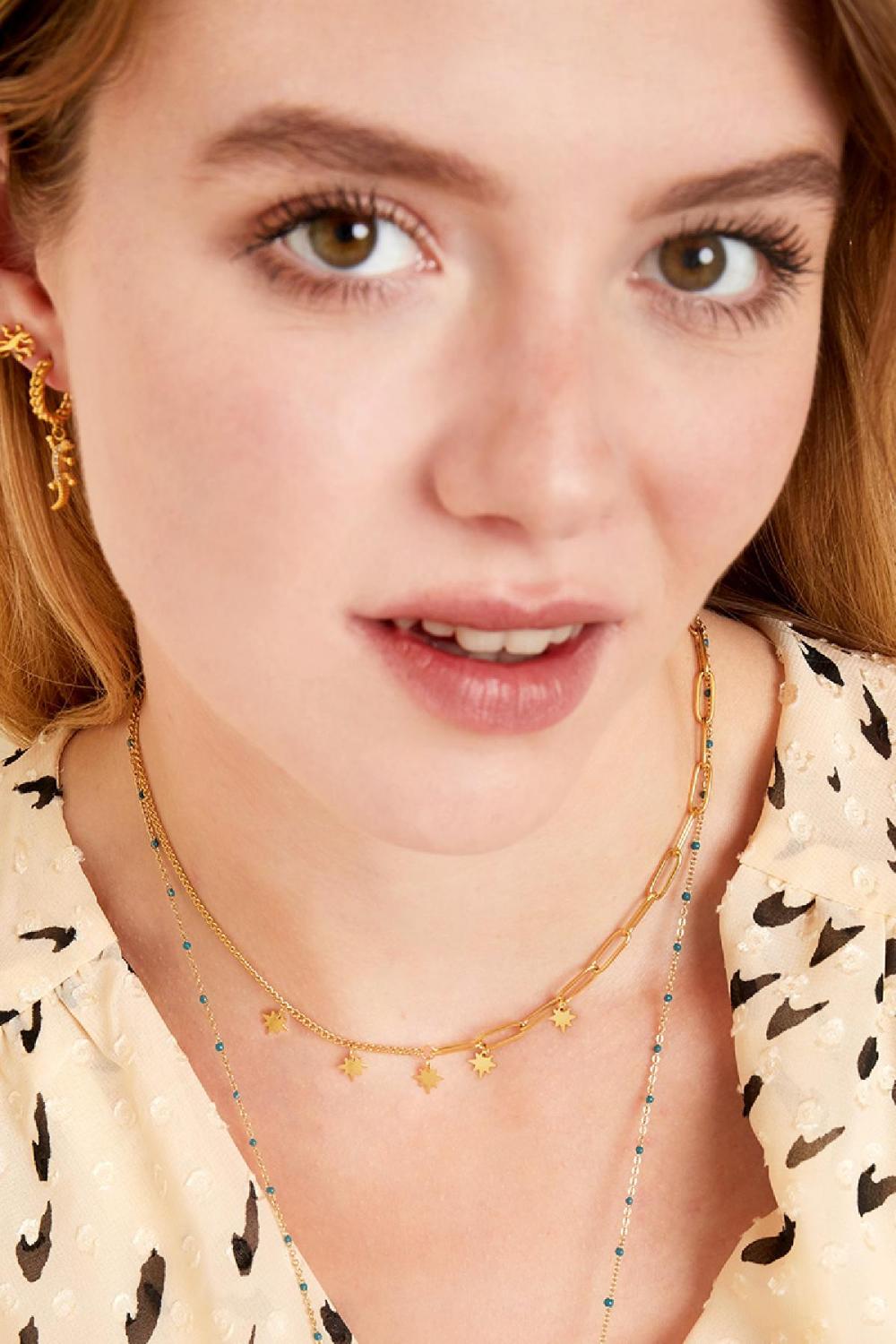 Stainless Steel Necklace Stars Picture3