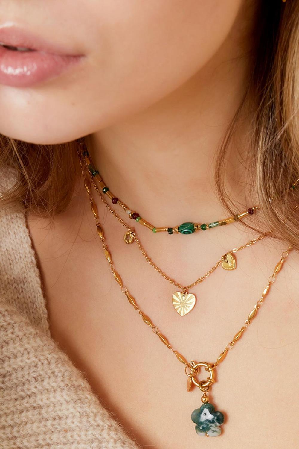 Stainless Steel Necklace Hearts Picture4