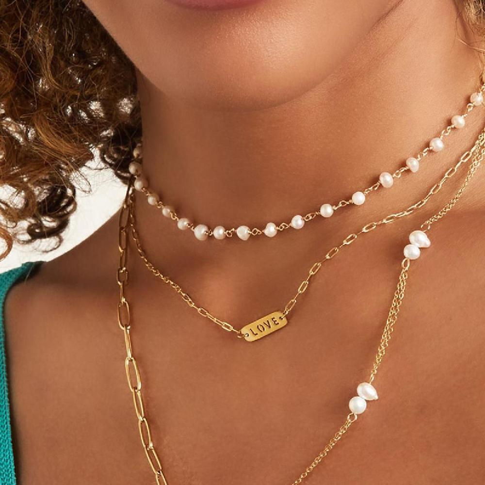 Stainless Steel Necklace Love Picture3