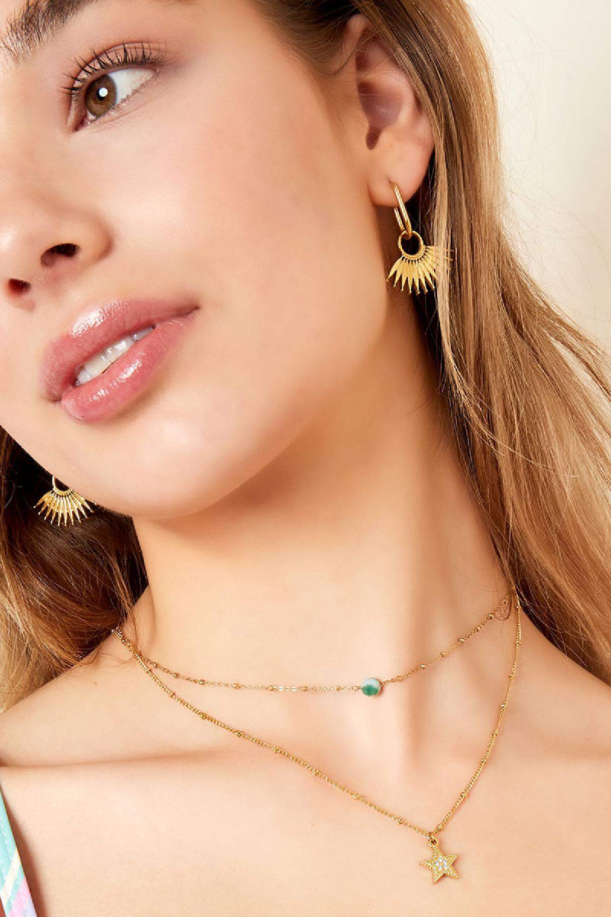 Collar de acero inoxidable noche estrellada h5 