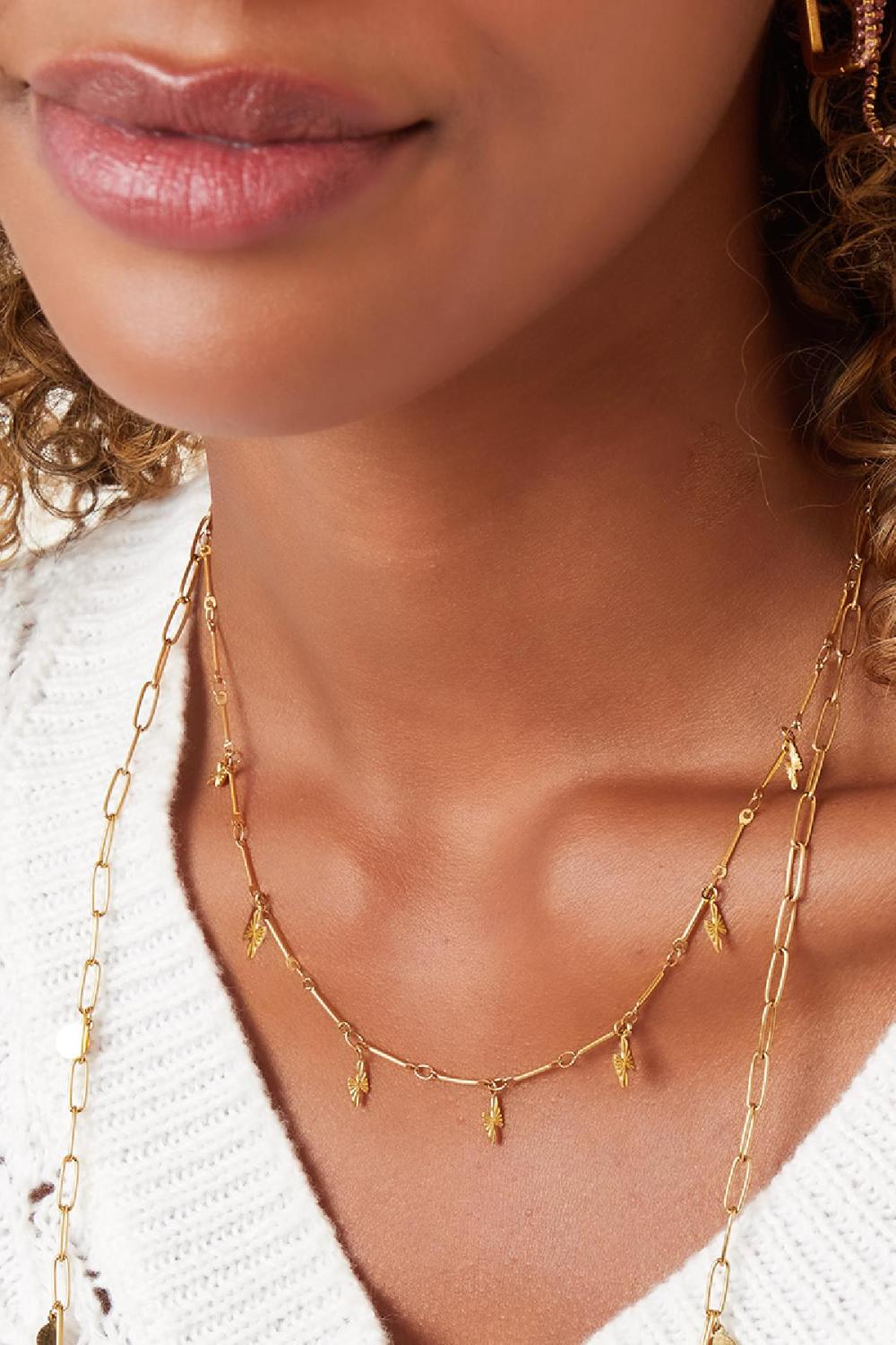 Stainless Steel Necklace Lightning Bolt Picture3