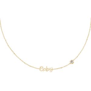 Birthstone Necklace Gold Baby h5 Picture4