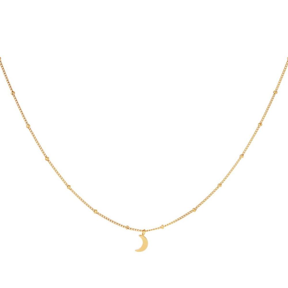 Stainless Steel Necklace Half Moon Picture3