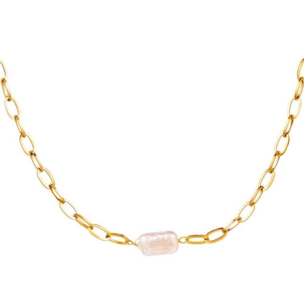 Necklace Small Chain With A Pearl Picture5