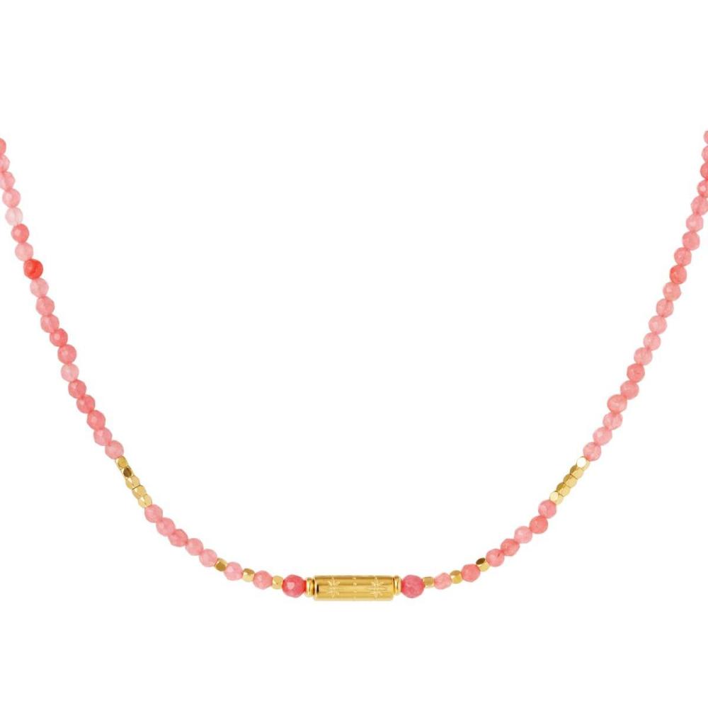 Beaded Necklace With Gold Pendant Picture4